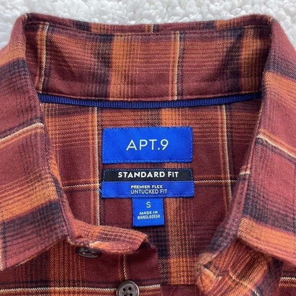 Men’s Ultra Soft Flannel Shirt, Standard Untucked Fit, Button Down, size S - Picture 3 of 6